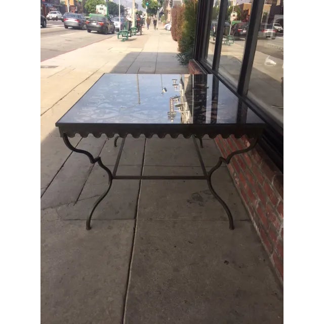 Vintage Wrought Iron Table Center Table For Sale - Image 4 of 13