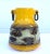 Mid-century beautiful mustard yellow ceramic vase designed by Alvino Bagni (1919-2009) for Raymor. Made in Italy. Bagni...