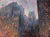 Understanding of Bat Wing Revolution by Josh George | Mixed Media on Wood Panel Urban cityscape at dusk For Sale