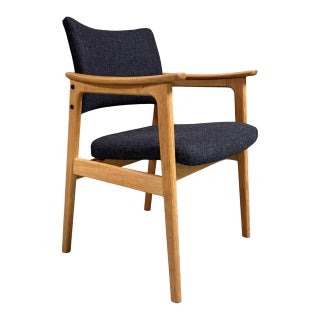 Erik Kirkegaard Oak Armchair, Denmark, 1960s, Attributed For Sale