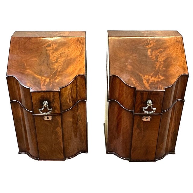 Georgian Mahogany Knife Boxes, 1770, Set of 2 For Sale - Image 9 of 9