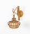 Wood Mid-Century Modern Rattan and Bamboo Sconce Lantern, Italy, 1960s For Sale - Image 7 of 11