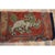 Textile 1870s Red Field Snow Lion Medallion Antique Chinese Tibetan Small Wool Rug For Sale - Image 7 of 9