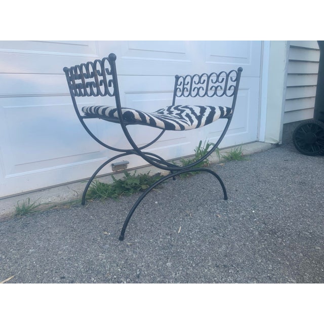 Mid-Century Modern 1960s Arthur Umanoff Grenada Princess Bench New Clarence House Textiles Upholstery For Sale - Image 3 of 10