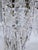 Vintage Hollywood Regency Crystal Waterfall Chandelier With Ornate Brass Frame For Sale In New York - Image 6 of 9
