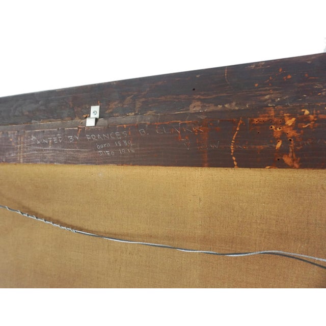 Original Late 19th Century Oil Painting of Upstate New York Landscape by Frances B. Clark For Sale - Image 9 of 10