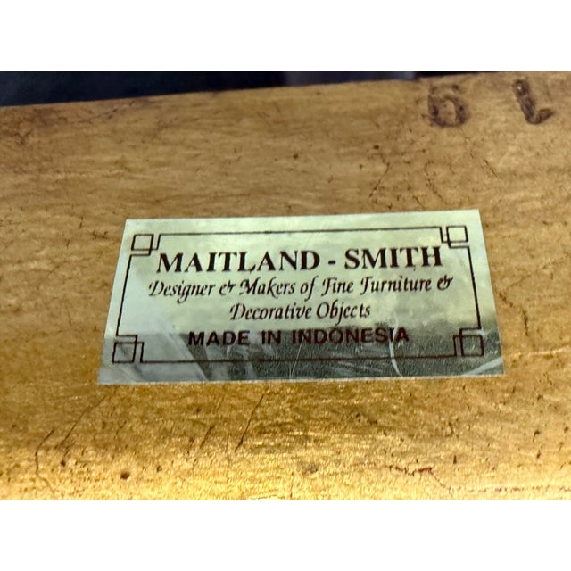 Maitland-Smith Neoclassical Curule Bench For Sale - Image 10 of 12