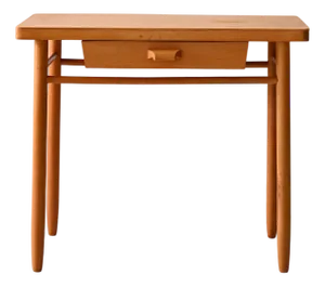 Scandinavian Bedside Table in Beech Wood, 1960s