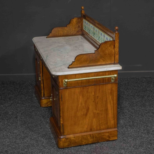 Wood Aesthetic Movement Walnut Washstand For Sale - Image 7 of 18
