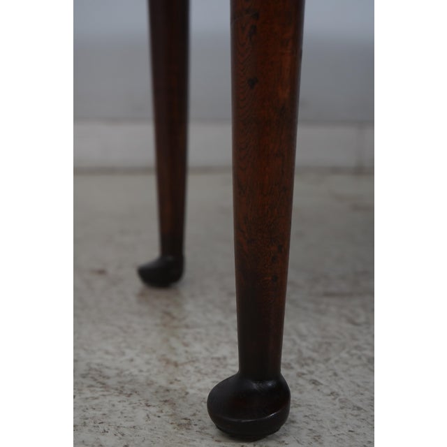 Brown English Distressed Oak Dropleaf Tavern Dining Room Table For Sale - Image 8 of 17