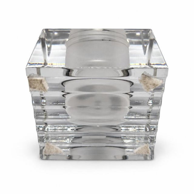 Glass Crystal Table Lighter from Baccarat For Sale - Image 7 of 9