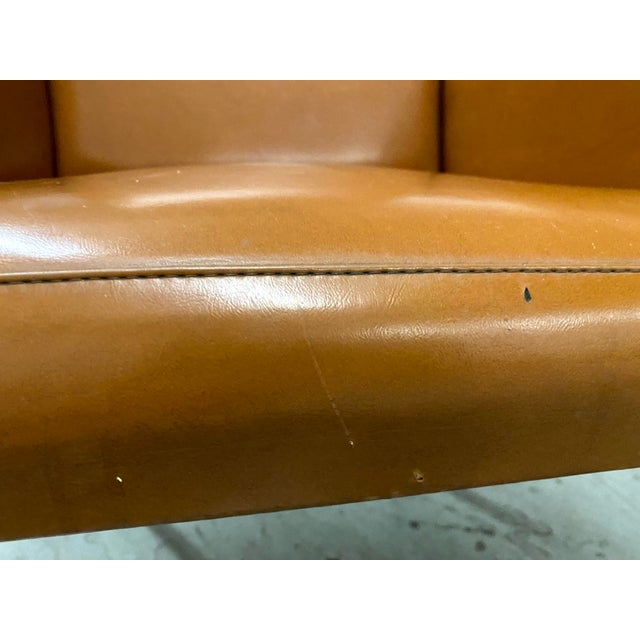 1960s Brown Leather Armchair "Sky" For Sale - Image 4 of 9