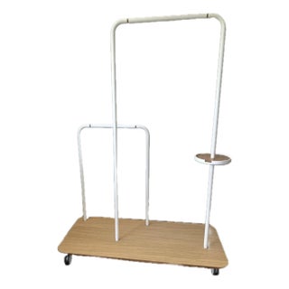 Elegant Clothes Rack for Display or Portable Closet. Beautiful Piece. Rolls Easily From Room to Room. For Sale