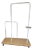 Elegant Clothes Rack for Display or Portable Closet. Beautiful Piece. Rolls Easily From Room to Room. For Sale