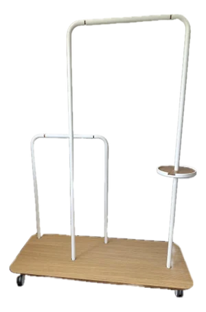 Elegant Clothes Rack for Display or Portable Closet. Beautiful Piece. Rolls Easily From Room to Room.