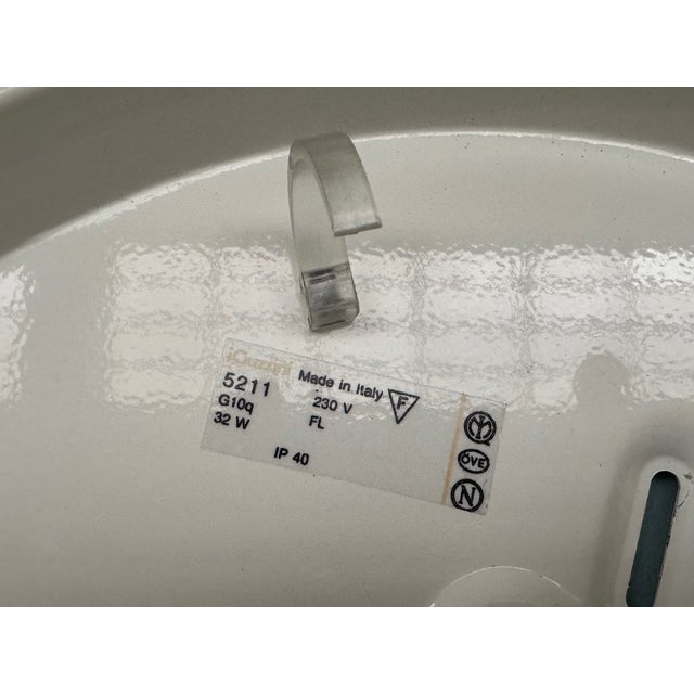 Metal Italian Ceiling Light from Guzzini, 1970s For Sale - Image 7 of 14