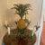 Vintage Italian Style Tole Pineapple 6 Light Chandelier For Sale - Image 4 of 12