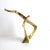 Brass Mid Century Brass Bird Statue Soaring Seagull Sculptural Bird in Flight Vintage For Sale - Image 8 of 8