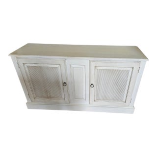 Late 20th Century Ethan Allen Credenza Swedish Home Sideboard Buffet Server Console Cabinet 630 For Sale