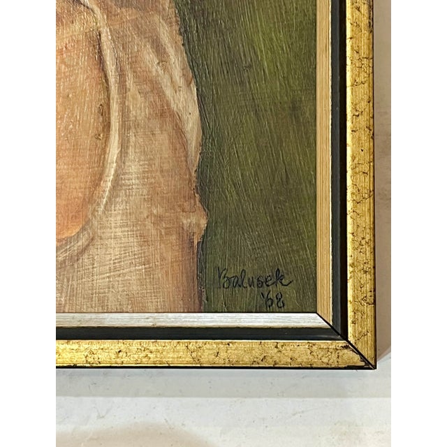 1960’s Portrait of a Young Male Artist Oil on Board For Sale - Image 10 of 12