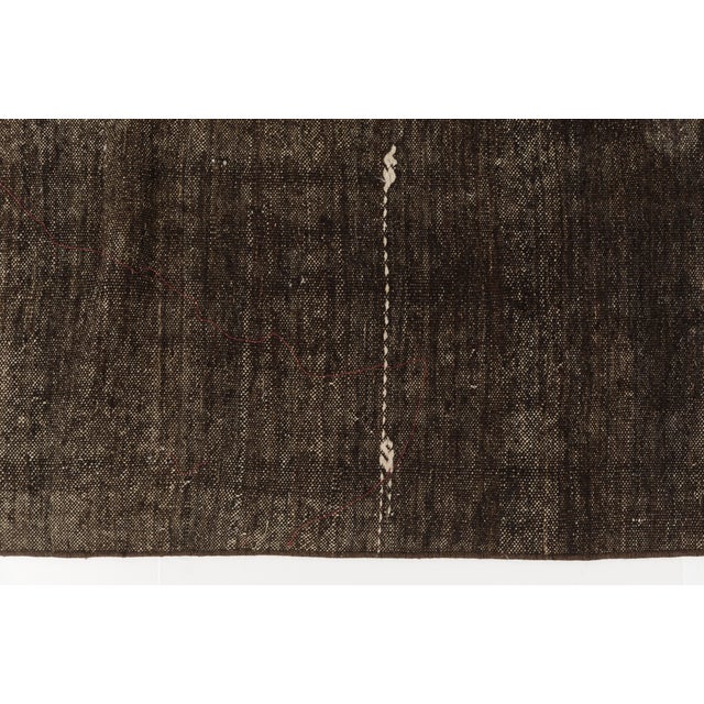 Black Decorative Vintage Hallway Kilim Runner For Sale - Image 8 of 10