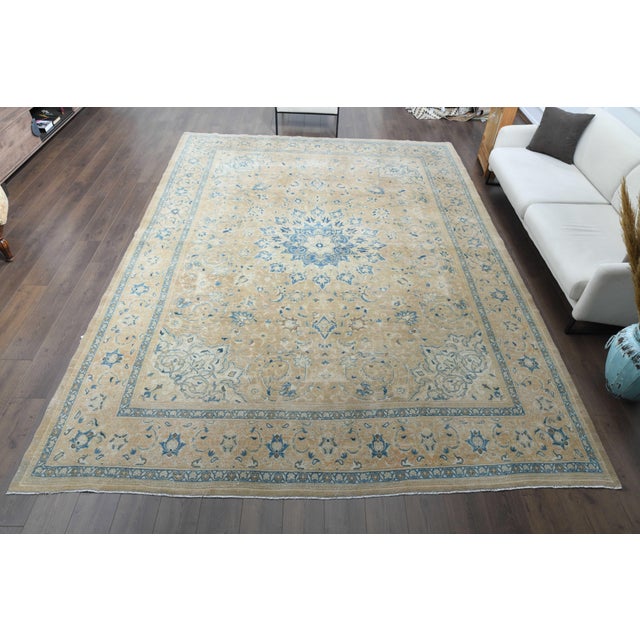 Vintage Persian Hand-Knotted area rug is a semi-antique vintage area rug. The '70s Eastern region of Anatolian's unique...