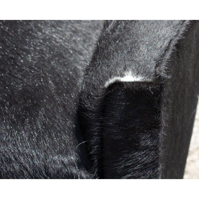 Early 21st Century Verellen “Murphy” Black Hair on Hide Armchair For Sale - Image 5 of 8