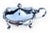 1920s Adie Bros LTD Birmingham Silver Plate Salt Cellars With Cobalt Glass Liners- Set of 2 For Sale - Image 13 of 14