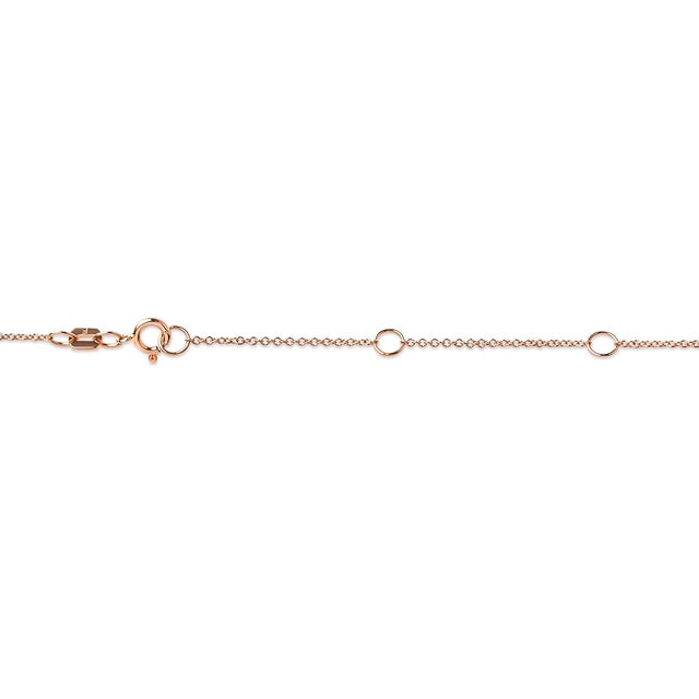 Haus of Brilliance 10K Rose Gold 1/3 Carat Round Brilliant-Cut Diamond Modern Bezel-Set Solitaire 16"-18" Pendant Necklace (H-I Color, SI2-I1 Clarity) For Sale - Image 4 of 6