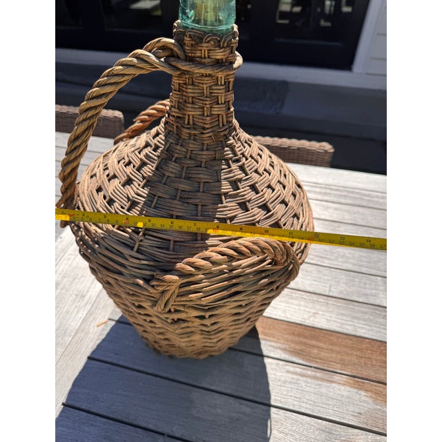 Mid 20th Century French Wicker Demijohn For Sale - Image 9 of 10