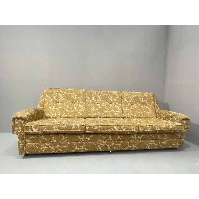 Mid-Century Upholstered Folding Sofa, Central Europe, 1970s, in Good conditions. Designed 1970 to 1979