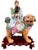 Vintage Chinese Porcelain Immortal W/Child Riding Foo Lion Statue 15" Mark 082 For Sale - Image 14 of 16