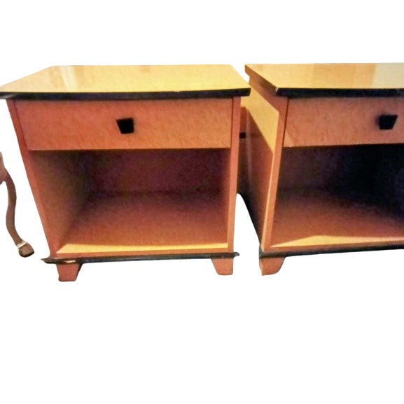 1980s Art Deco Style Birdseye Maple 4pc. Bedroom For Sale In Dallas - Image 6 of 6