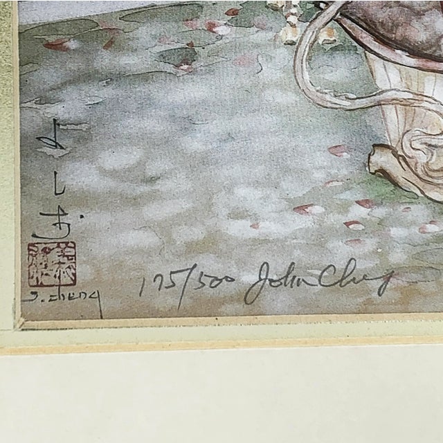 Mid-Century Modern 1950's Signed and Numbered John Cheng Original Artwork Prints - a Pair For Sale - Image 3 of 6