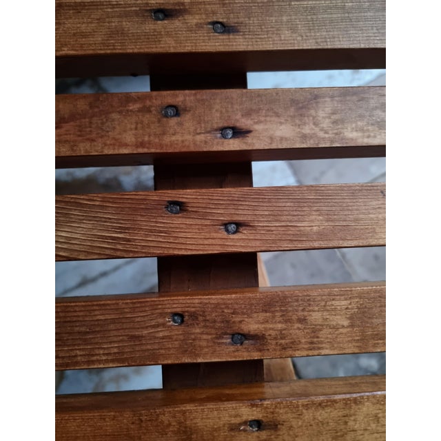 Wood Mid-20th Century Folding Pine Table, 1950s For Sale - Image 7 of 18