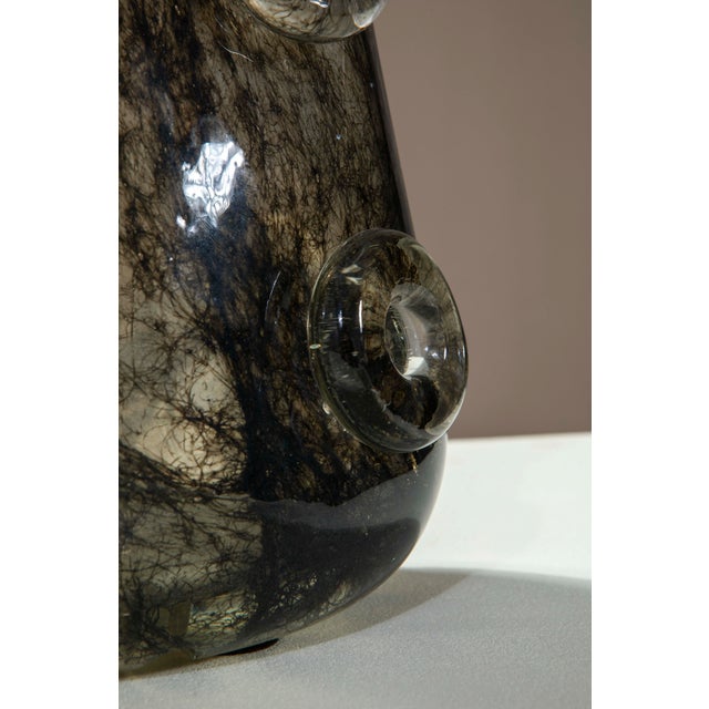 Forest Green Crepuscolo Table Lamp by Ercole Barovier for Barovier & Toso, 1945 For Sale - Image 8 of 11