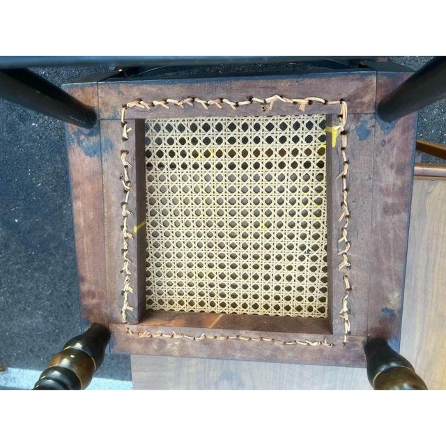 Antique American Empire Cane Seat Dining Chairs . 4 side chairs. Circa 19th century to early 20th century , harvedt...