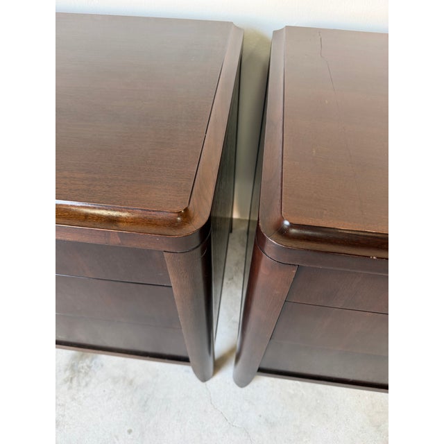 Barbara Barry for Henredon Mahogany Nightstands – A Pair/ Sold For Sale - Image 10 of 12