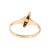 Victorian 19th Century Victorian 10 Karat Yellow Gold Opal and Ruby Ring, Size 8.5 For Sale - Image 3 of 4