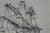 Attributed to Jacques Moulinier (1753–1828) Charcoal Drawing — Figures Before a Half-Timbered House For Sale - Image 9 of 14