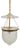 Vintage Brass and Mounted Glass Hundi Lantern Bell Lamp, 1950s For Sale