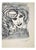 Mino Maccari, Lovers, 1960s, Charcoal For Sale