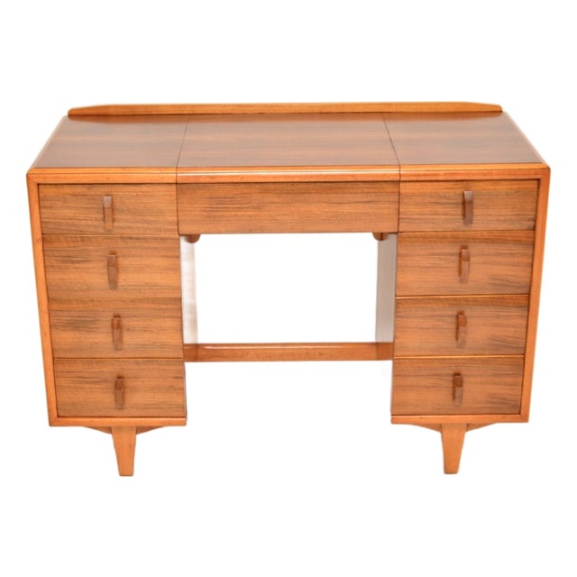 Vintage Walnut Dressing Table from Heals, 1950 For Sale
