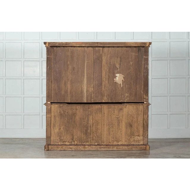 Large 19th Century English Walnut & Birch Bookcase, 1870s For Sale - Image 12 of 13