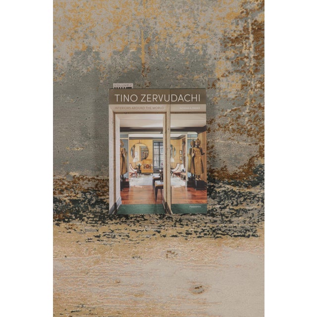 Rug & Kilim’s Modern Rug, Silver-Gray and Gold in Bold Abstract Pattern For Sale - Image 10 of 10