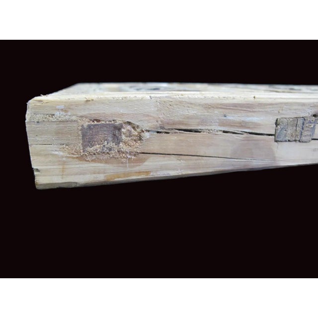 Chinese Carved Lattice Flower & Figural Wood Window Shutter Screen Art Panel For Sale - Image 13 of 13