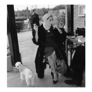 Taylor and Poodle, Silver Gelatin Fibre Print, 1957, Printed Later For Sale