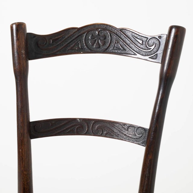 Antique Bentwood Cafe Dining Chairs by J&J Kohn, Austria, 1905, Set of 2 For Sale - Image 5 of 12