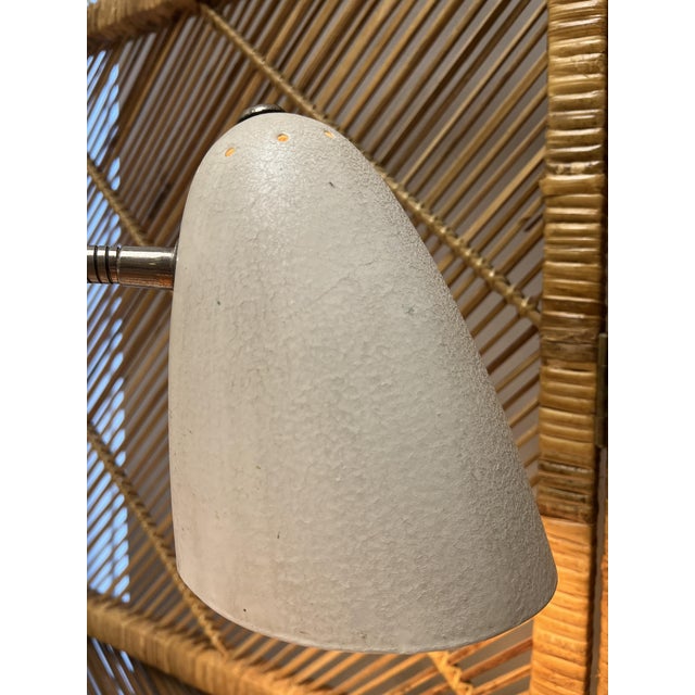 1950s Mid-Century White Shrink Varnish Table Lamp, 1950s For Sale - Image 5 of 18