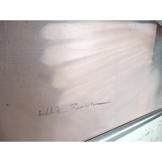 Pink Late 20th Century Modern Abstract Painting For Sale - Image 8 of 11